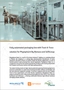 case study about the fully automated packaging line with Track & Trace solution by SoftGroup